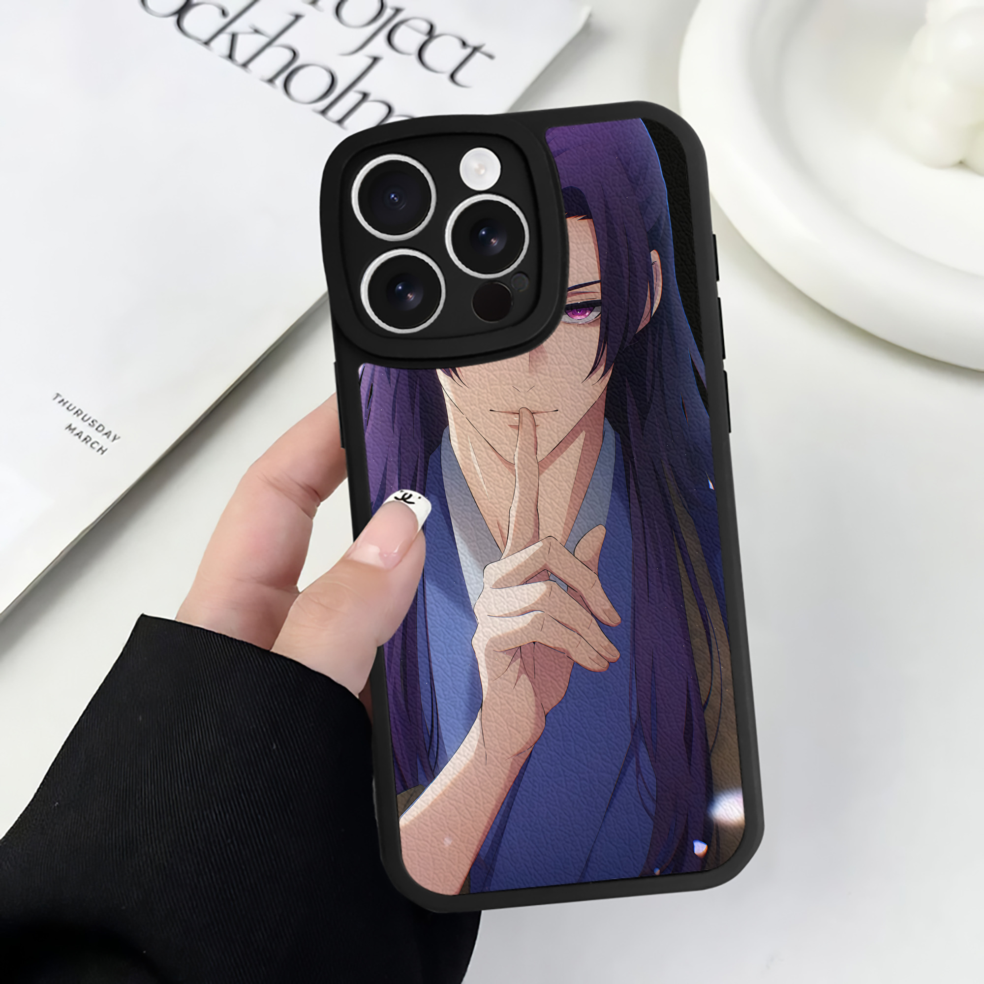 （画像用） 薬屋のひとりごと The Apothecary Diaries 【iPhone 16シリーズ対応】シリコンスマホケース（レザー調） 材質：シリコン